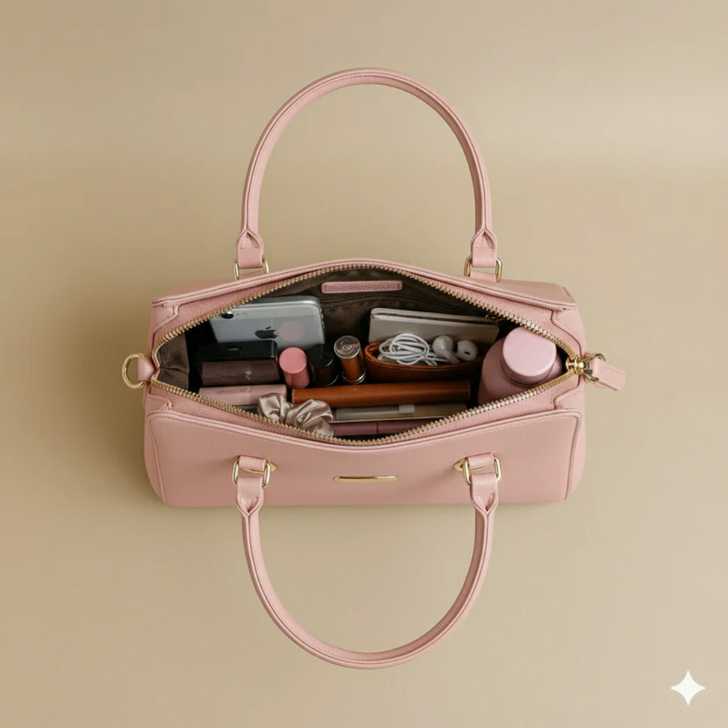 Caramel Structured Blue HandBags For Women–Premium Everyday Handbag