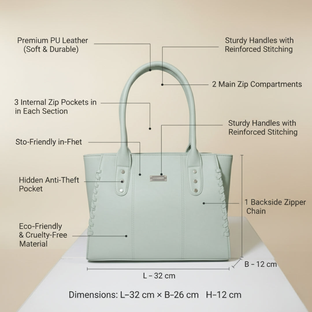 Premium  Structured Tote Bag Sg fashion Collection-Rivaaraluxe