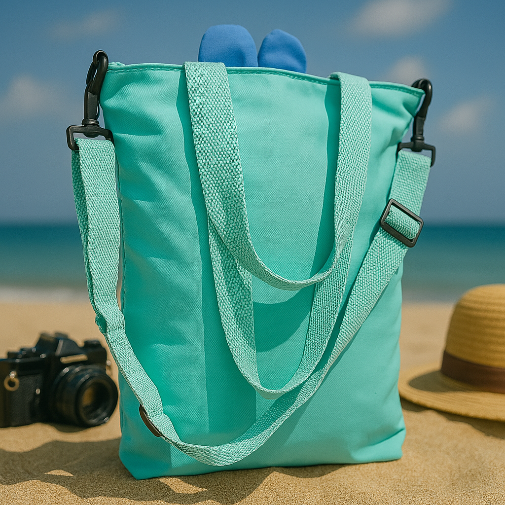 Mint Green Bunny Ear Backpack – “Give Me Love Clouds” Trendy Travel Bag