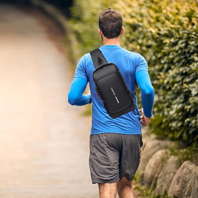 Anti-Theft USB Charging Sling Bag