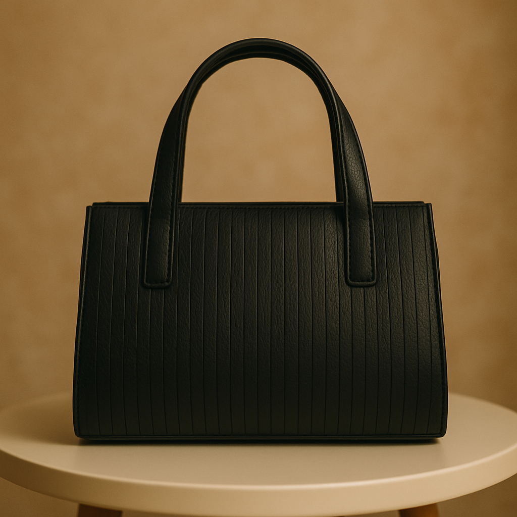 Beige Classic Tote Bag for Women - Premium PU Leather Elegant Handbag