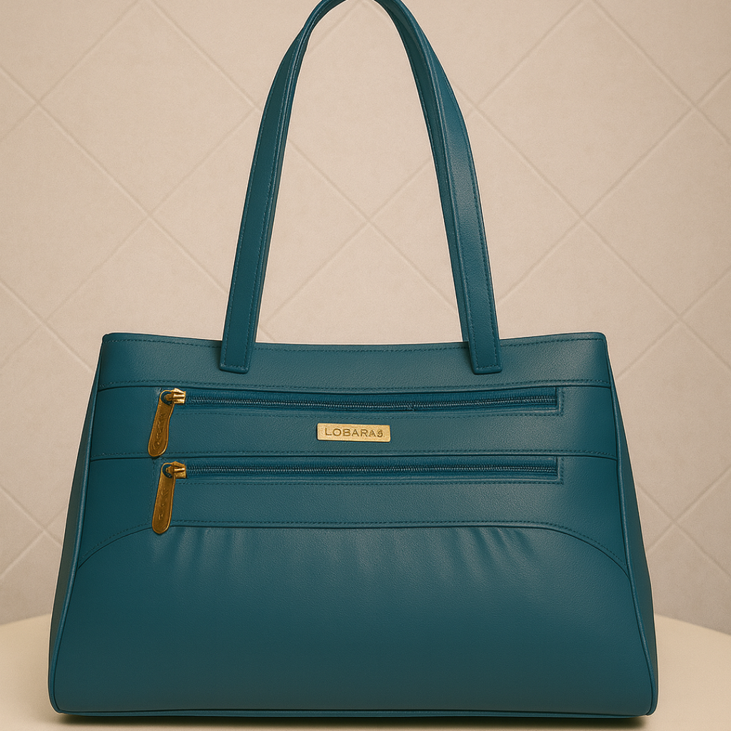Blush Structured Tote Handbag For Women