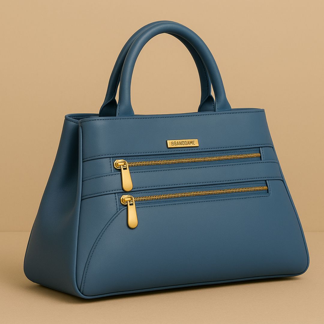 Blush Structured Tote Purple Handbag For Women