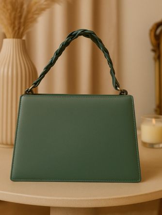 Trendy Light Green Leather Handbag for Women - Elegant & Modern Design