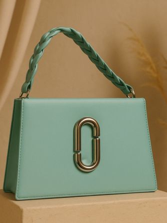 Trendy Light Green Leather Handbag for Women - Elegant & Modern Design