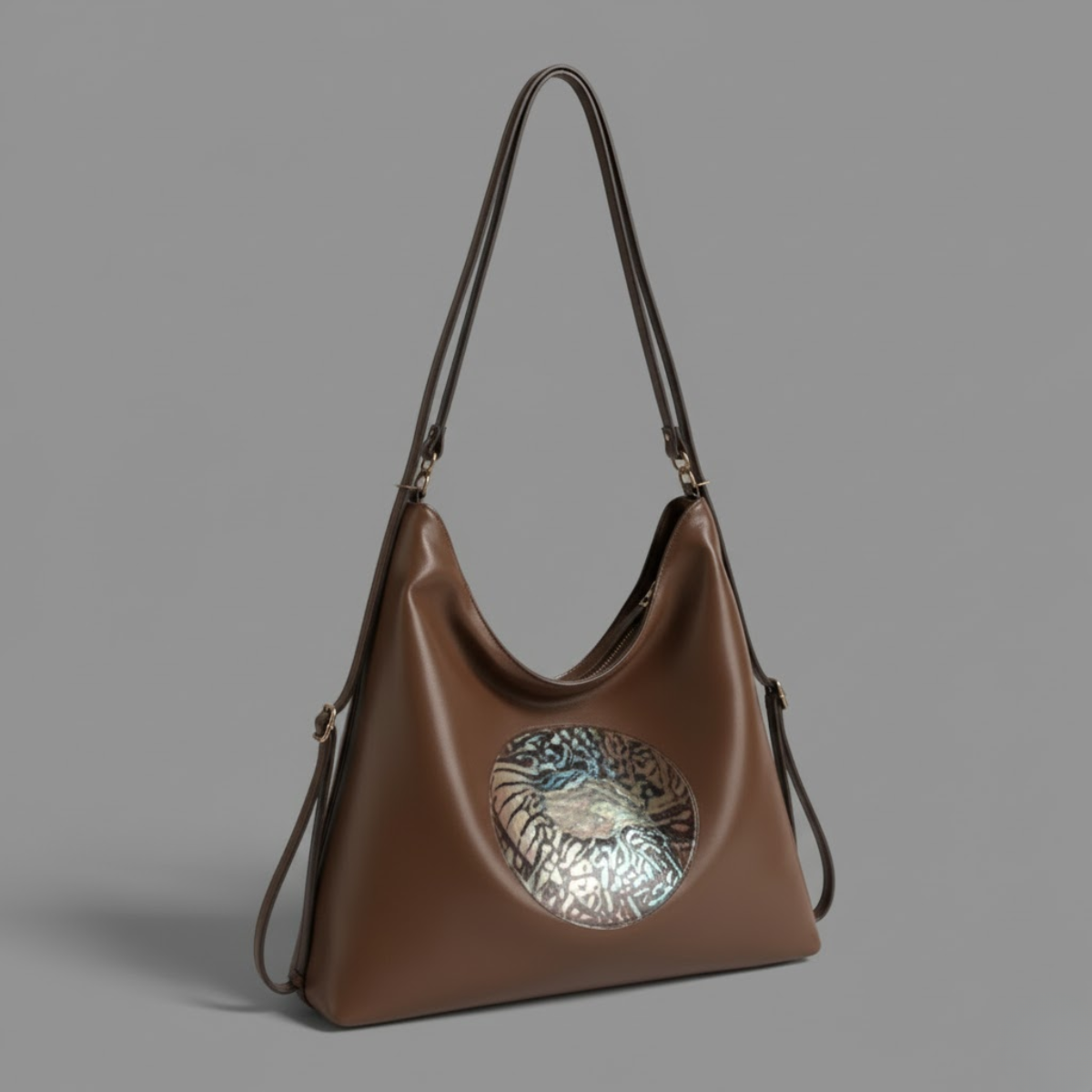 Artistic Leather Tote Bag