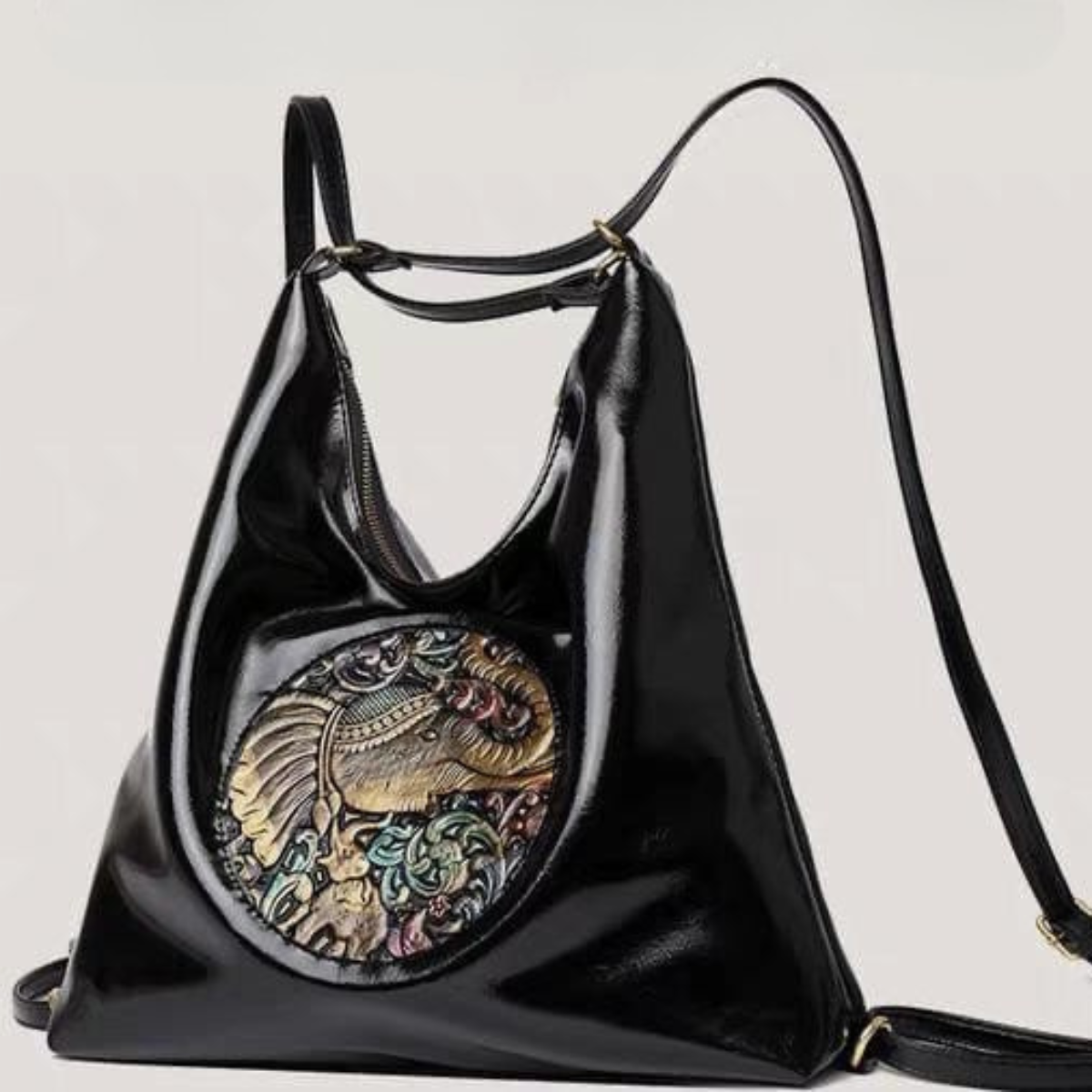 Artistic Leather Tote Bag